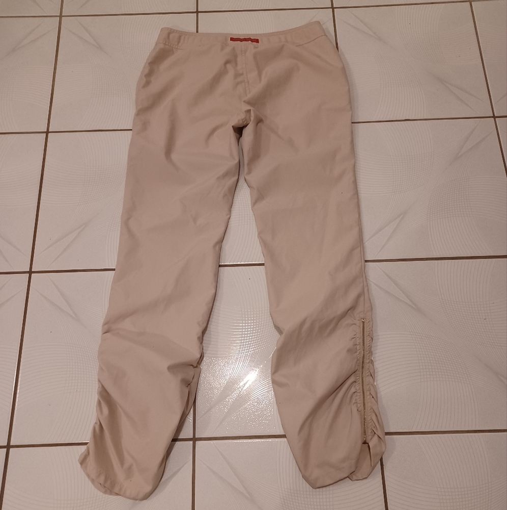 2/$80 Beige Guess Track Pants - Size 29 - Picture 4 of 6
